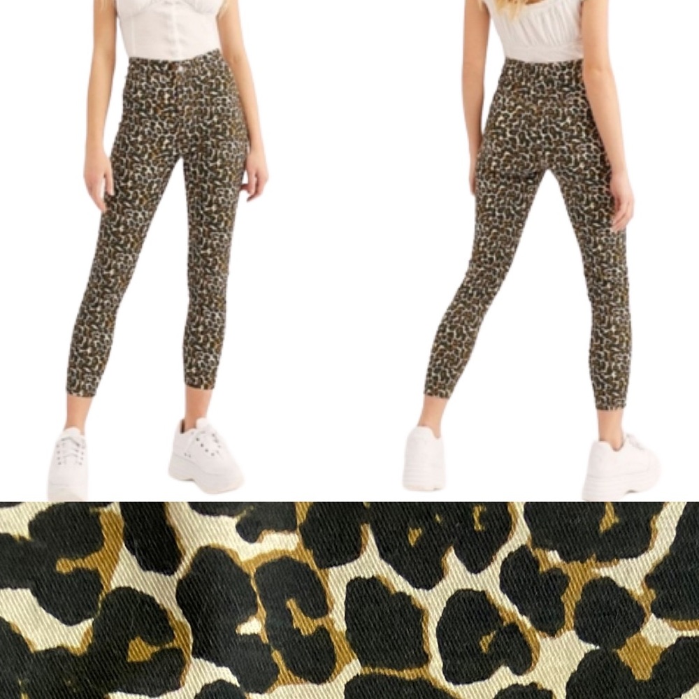 We the Free Leopard Print Skinny Pants Size 27 New